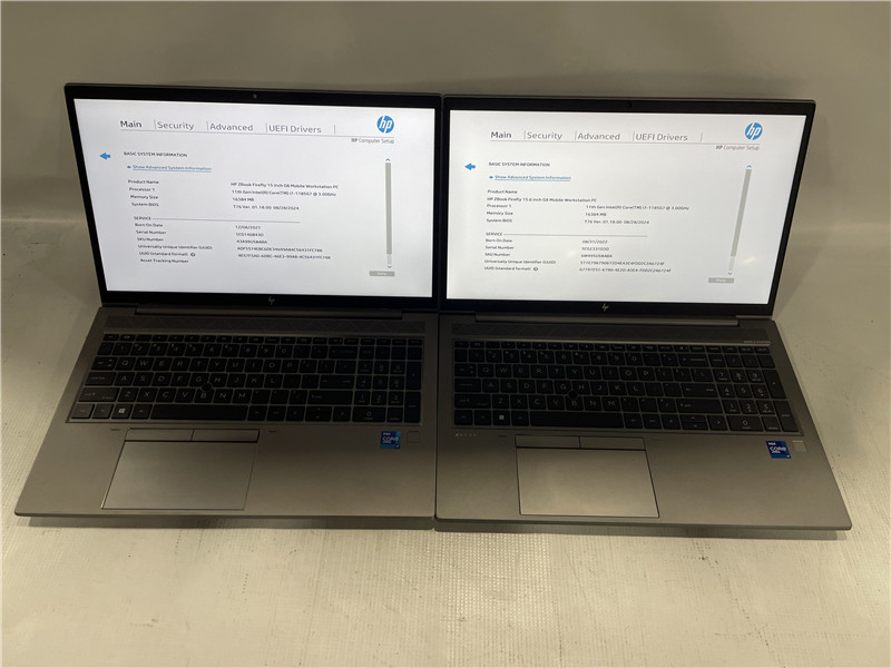 HP ZBook Firefly 15 G8 Laptop i7-1185G7 3.0GHz 16GB 500GB SSD Lot of 2