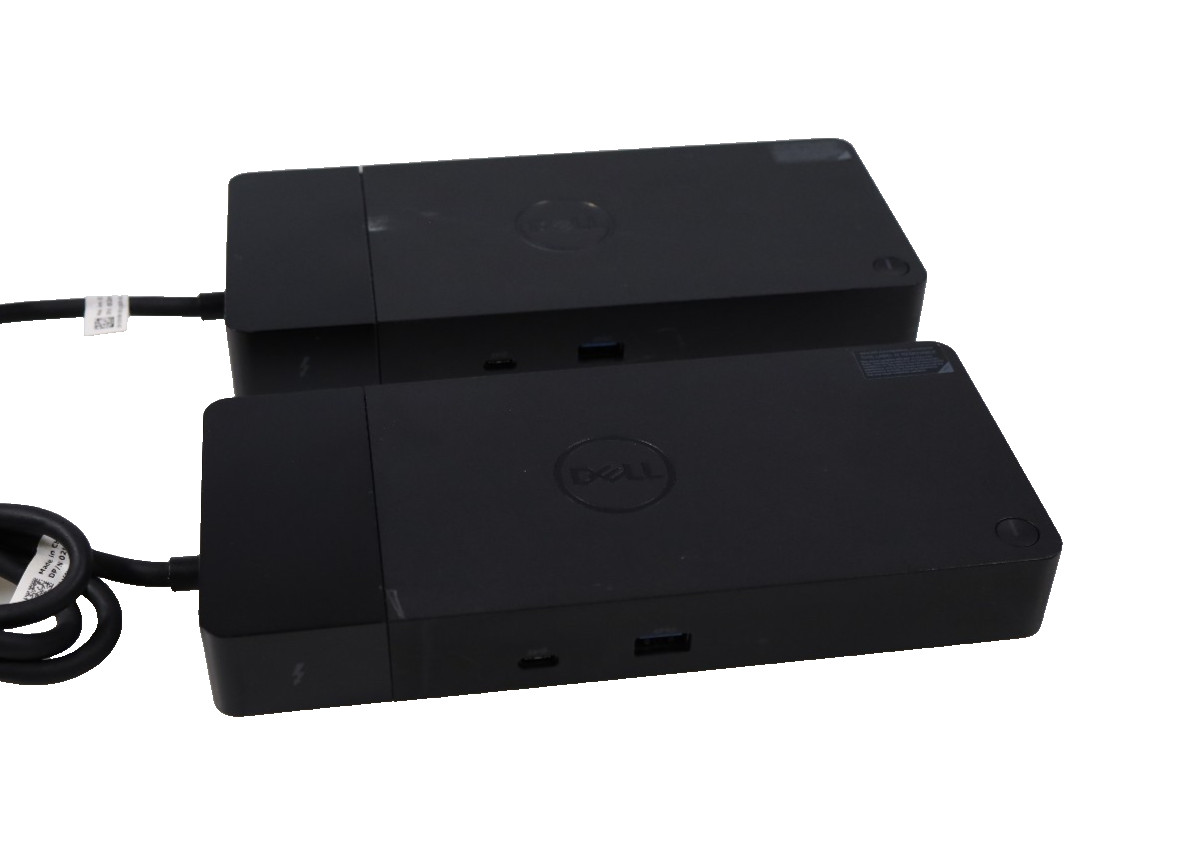 Lot 2x Dell WD19TBS Thunderbolt 3 USB-C Docking Station K20A001 No Adapter