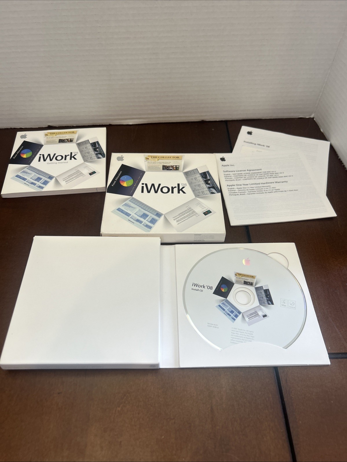 Apple iWork ’08 CD + Manuals (Original Set)