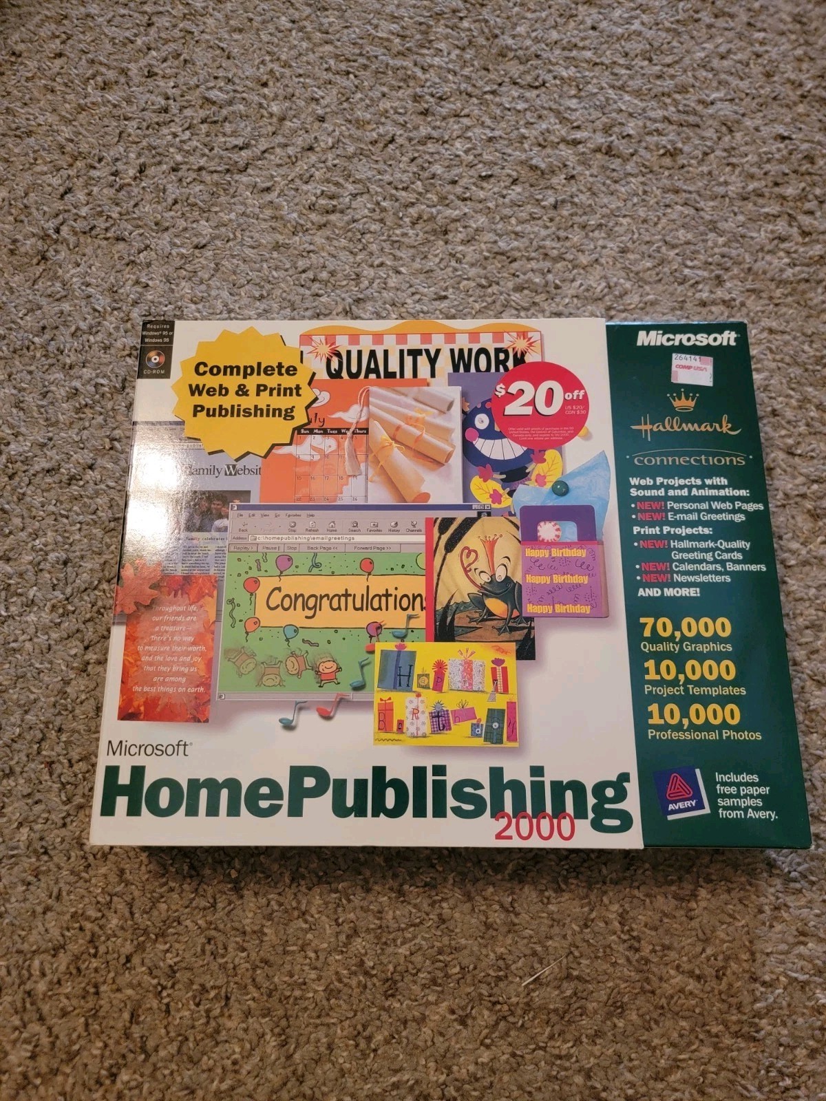 Microsoft Home Publishing 2000 (Windows 95/98) Software 