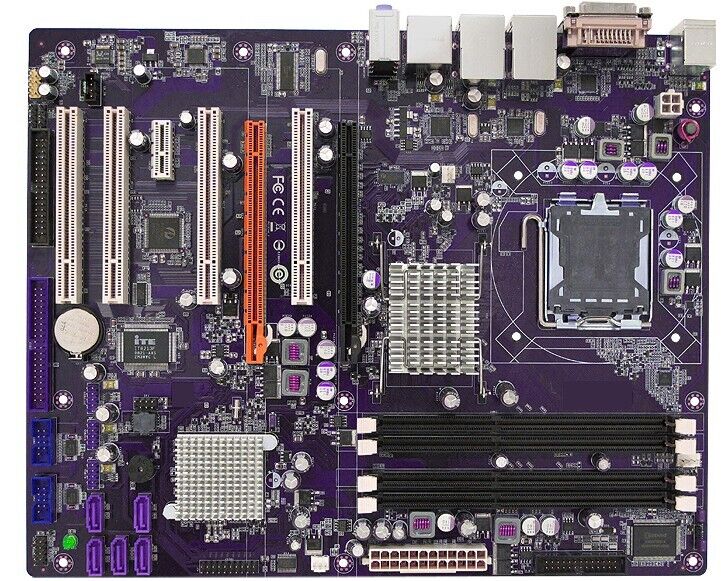 Intel Q45 DVI D-SUB SATA eSATA IDE RAID PCIE x16 2x LAN LGA775 ATX Motherboard