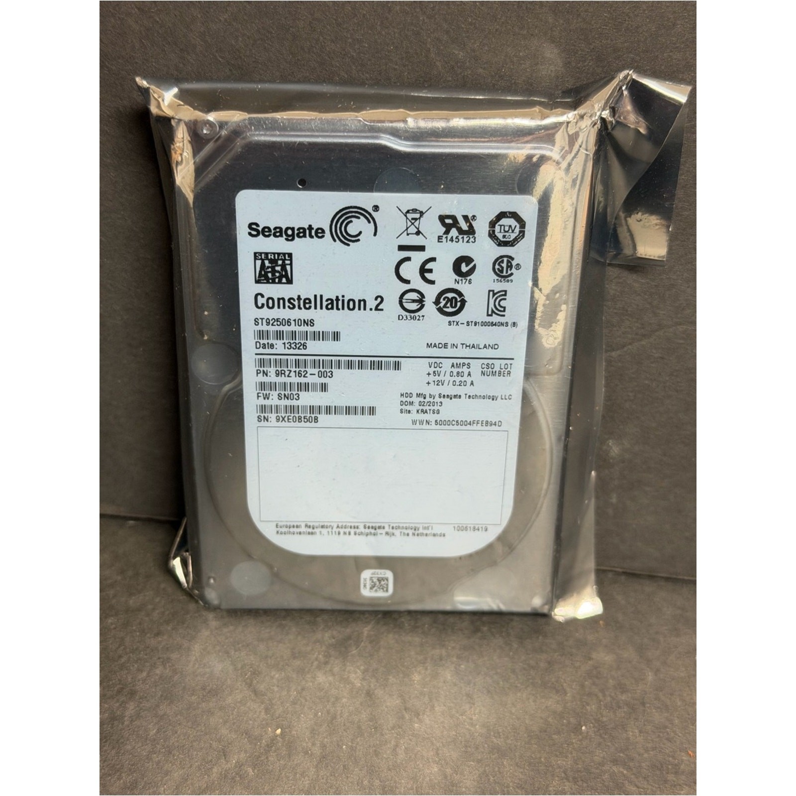Seagate Constellation.2  Model ST9250610NS 250GB  SATA Hard Drive Cache 64 MB