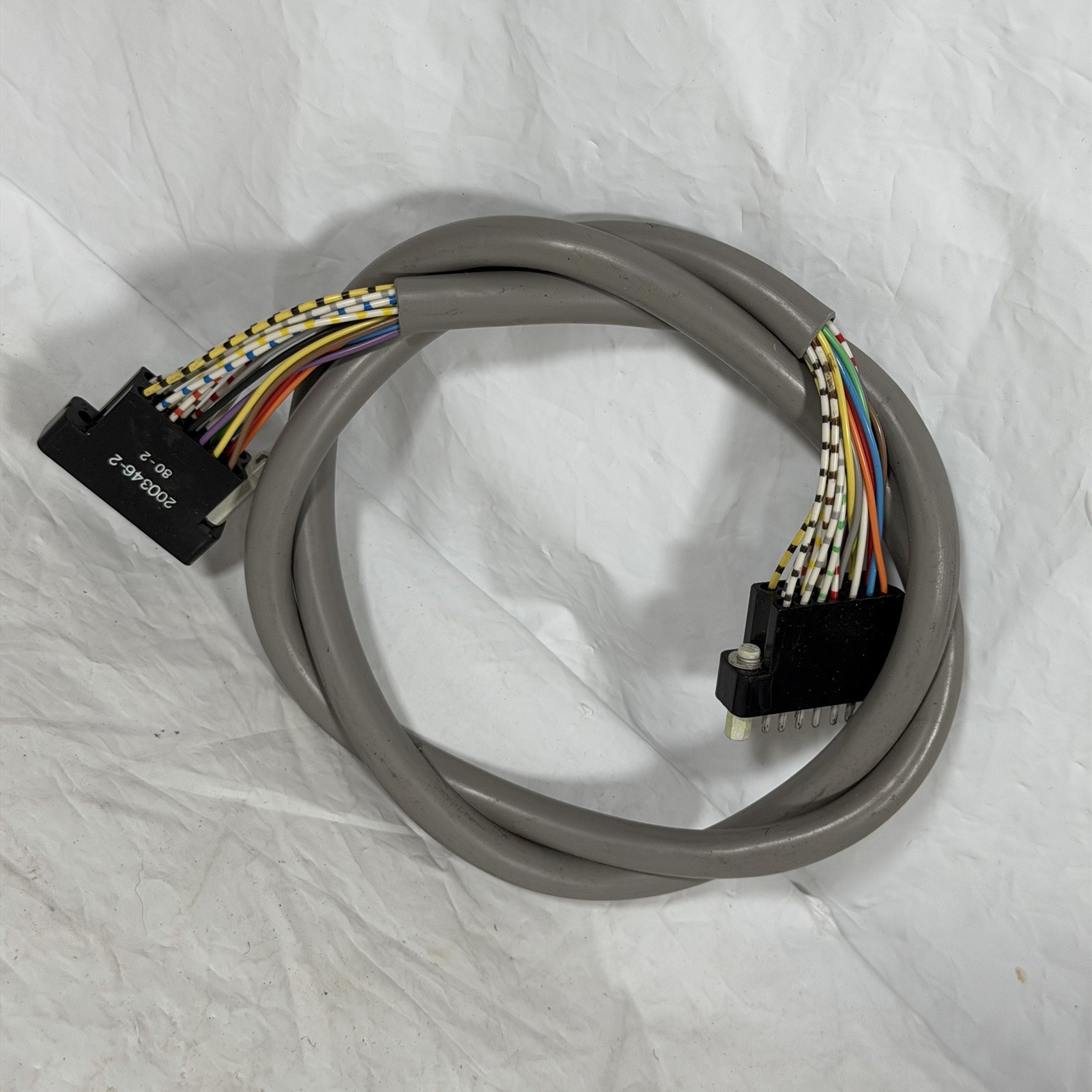 AMP M Series 20- Pin Cable 201356-1 to 200346-2 Plug Receptacle Bridge 1980’s