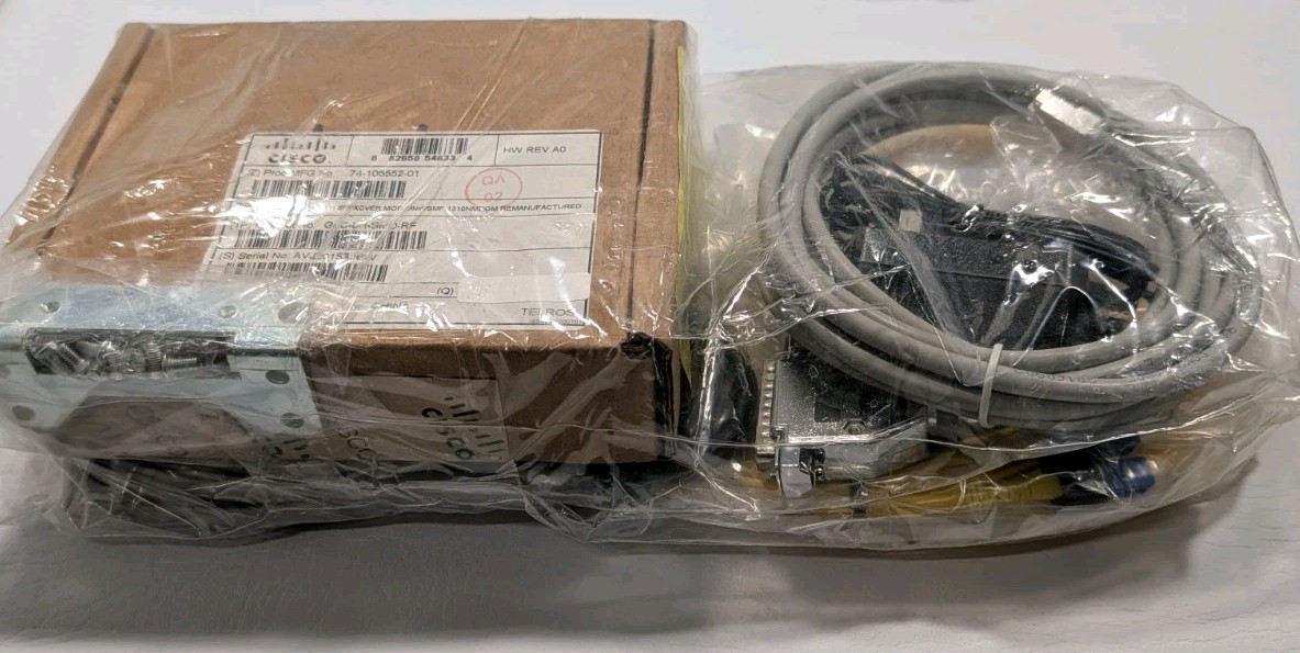 Cisco Certified GLC-LH-SMD-RFI 1000BASE-LX/LH SFP Kit w/ OS2 Fiber & Cons. Cable