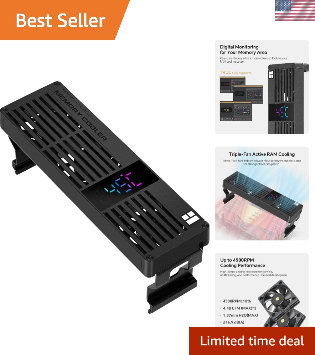 MC-3 Digital Memory RAM Cooler, ARGB Display