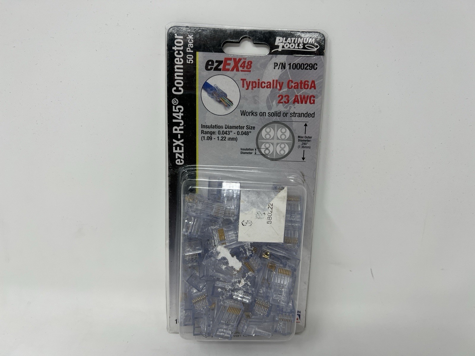 Platinum Tools 100029C ezEX®48 - ezEX-RJ45® CAT6A Connector