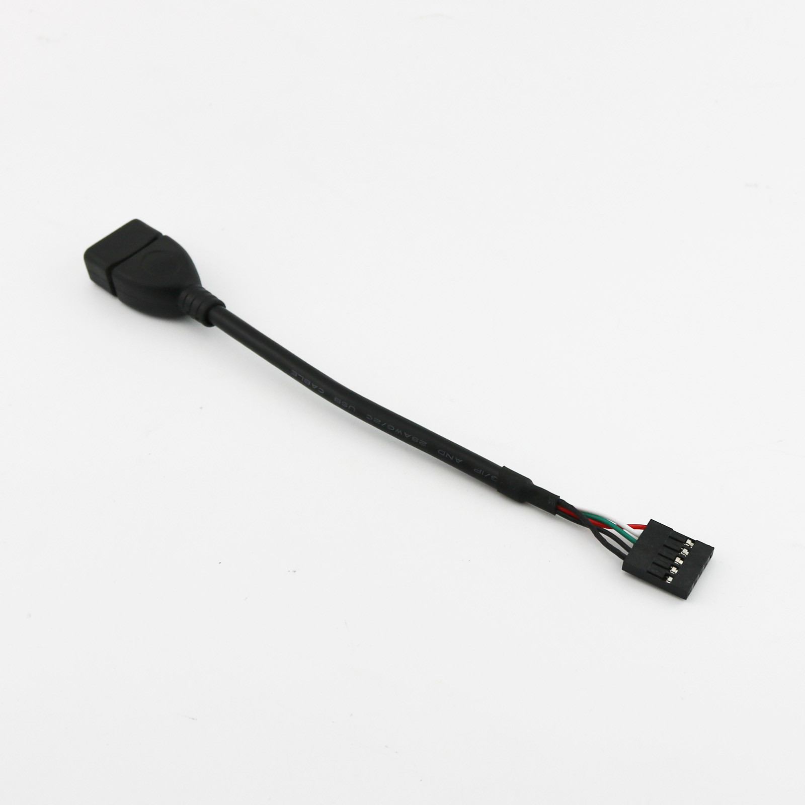 1pc USB 2.0 A Female to Dupont 5 Pin Female Header Motherboard Cable Cord 10cm