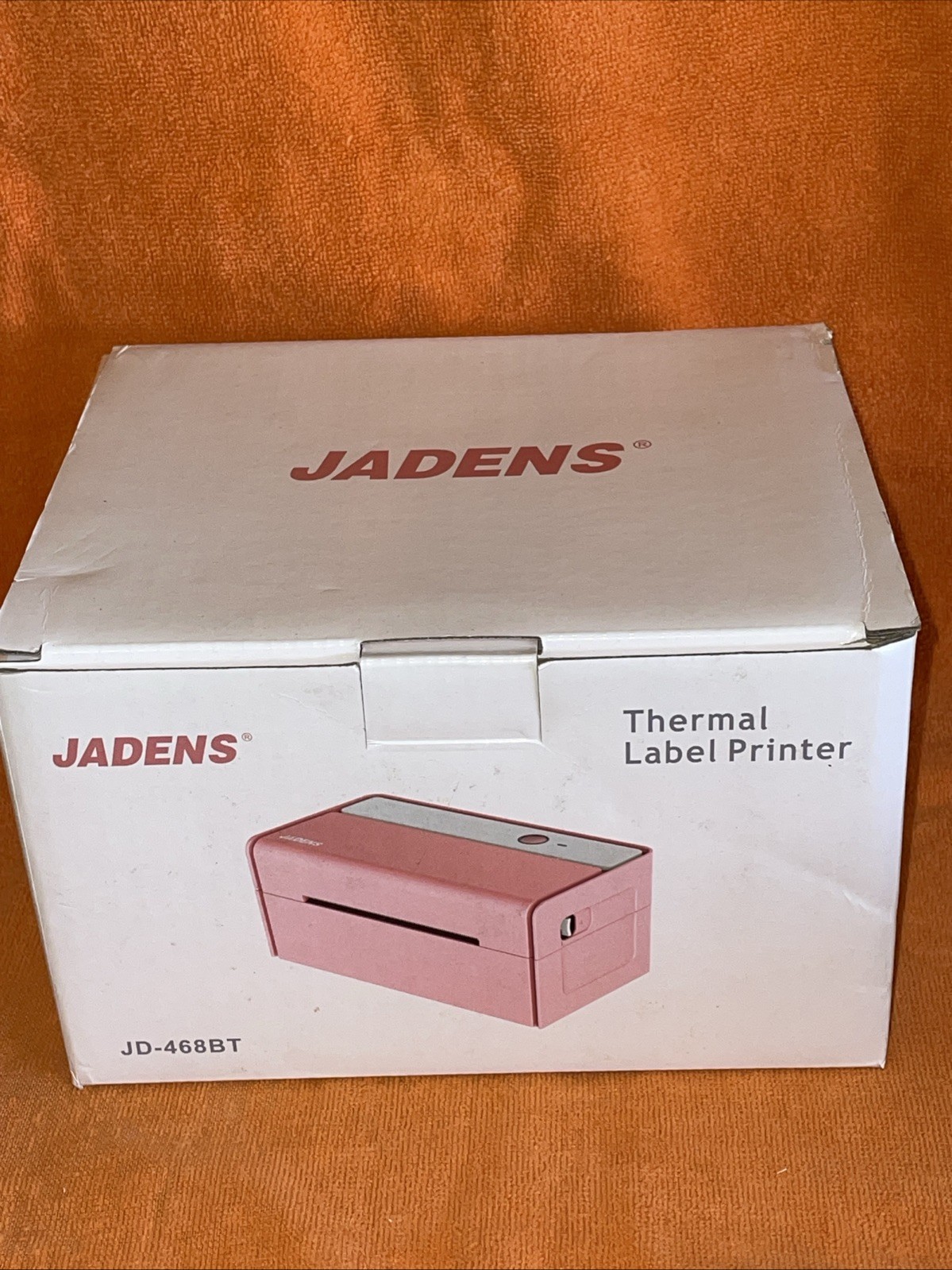 Jadens JD-468BT Thermal Shipping Label Bluetooth Printer - Read -Pink~NEW