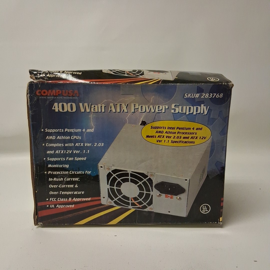 Comp USA Computer 400Watt ATX Power Supply 