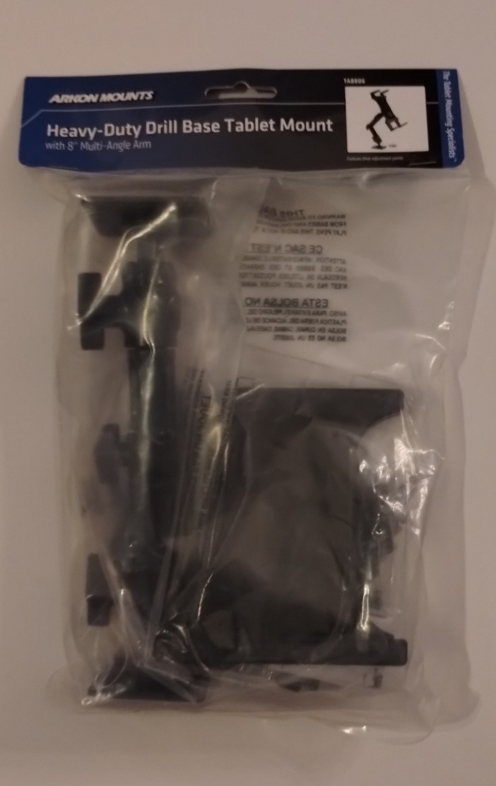 ARKON TAB806 Heavy Duty Tablet Wall Drill Base Mount w/ 8 inch Arm iPad Air MORE