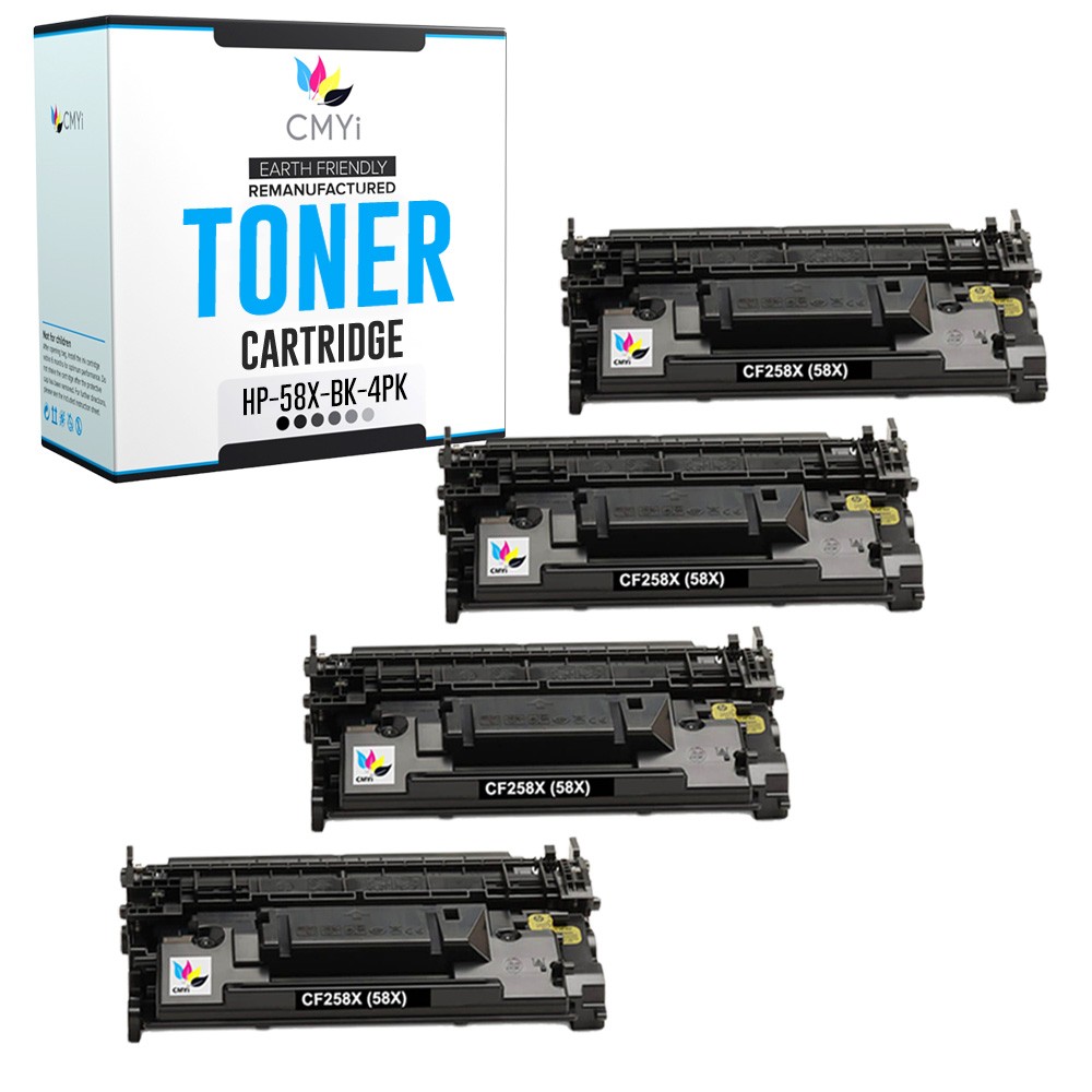 CMYi 4X Replacement 58X Printer Toner Cartridges for HP LaserJet Pro MFP M428dw
