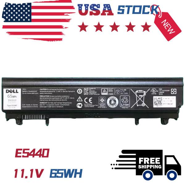 NEW Original 65WH VV0NF VJXMC Battery For Dell Latitude E5540 E5440 0M7T5F 0K8HC