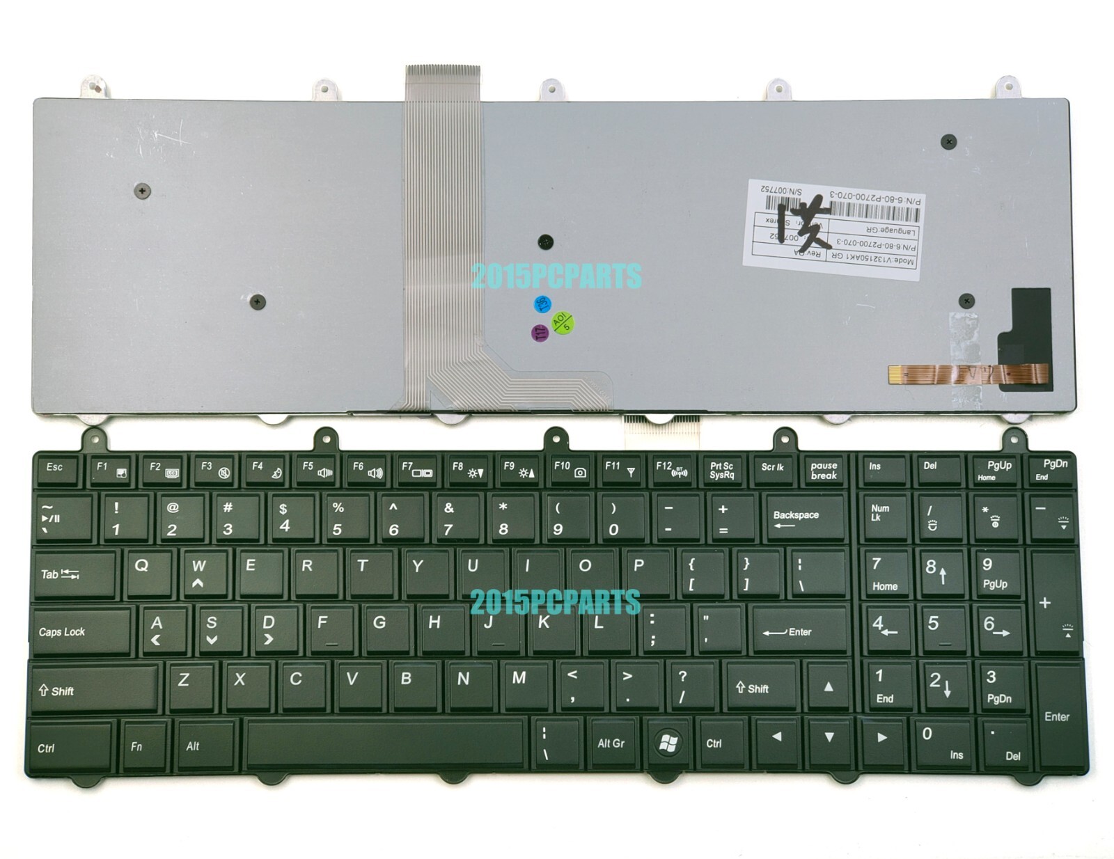 New Clevo P157SM P177SM Keyboard US Backlit 6-80-P2701-011-3