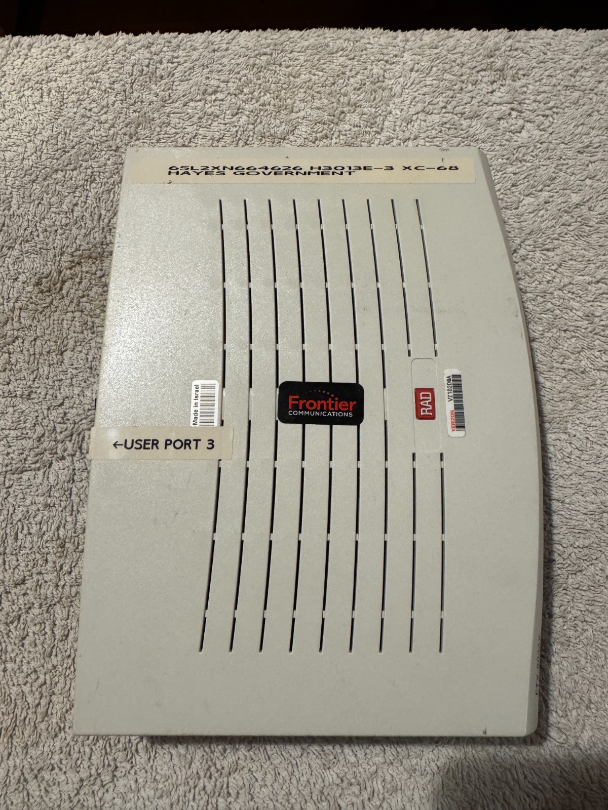 Frontier RAD ETX-203AX Carrier Ethernet Module - USED