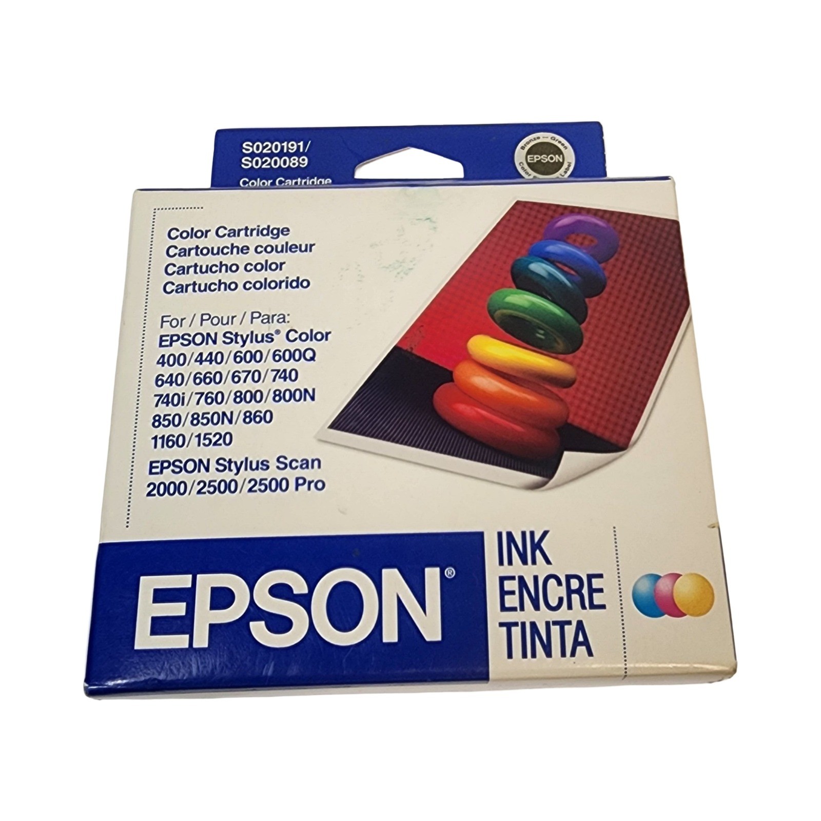 Epson S020191 S020089 Color Ink Cartridge