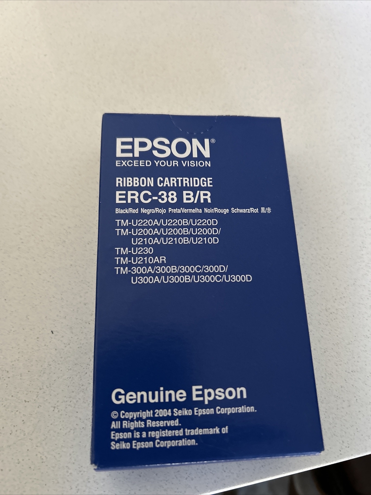 Genuine Epson ERC-38BR Ribbon Black/Red