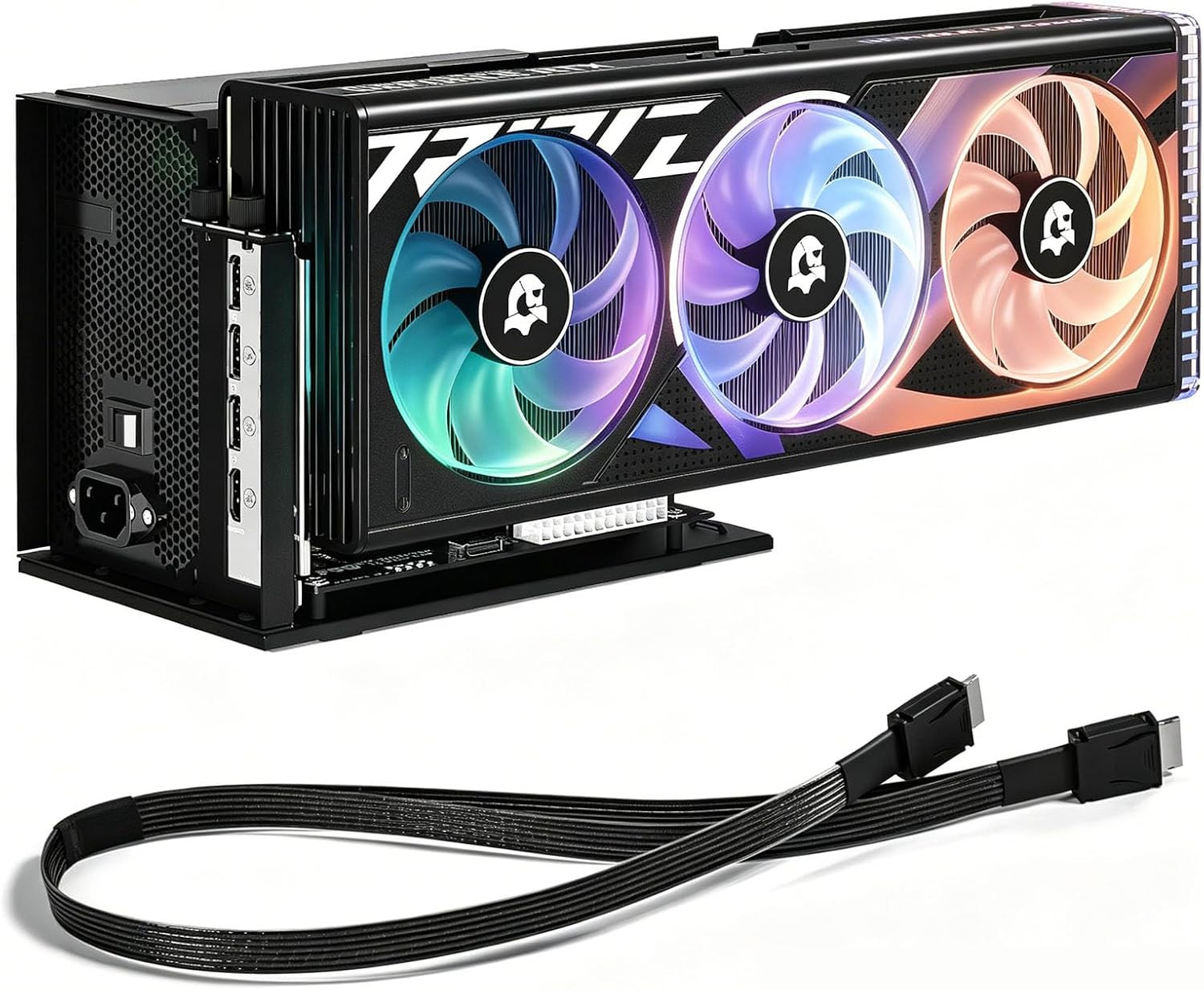 Pcie 4.0 X4 64Gbps Compatible Egpu Dock, with Oculink SFF-8612 8311 to Pcie X...