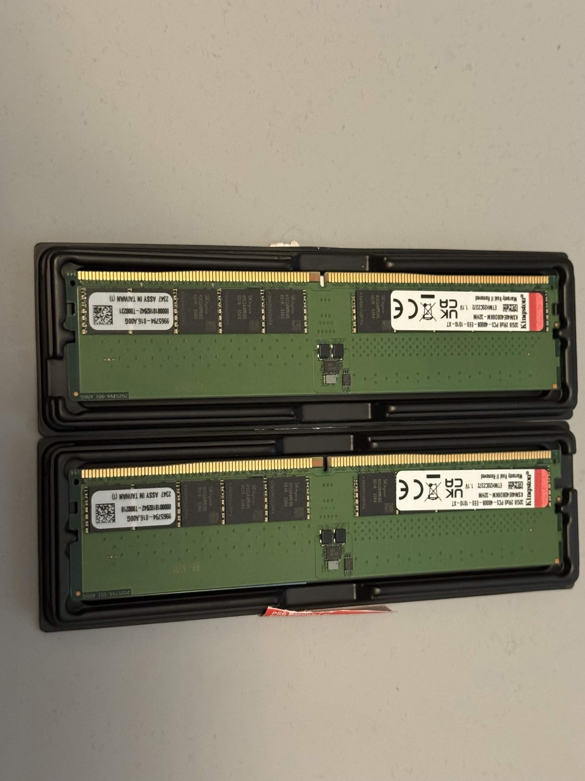 DDR5 ECC UDIMM 2x32GB 4800CL40 - Barely Used