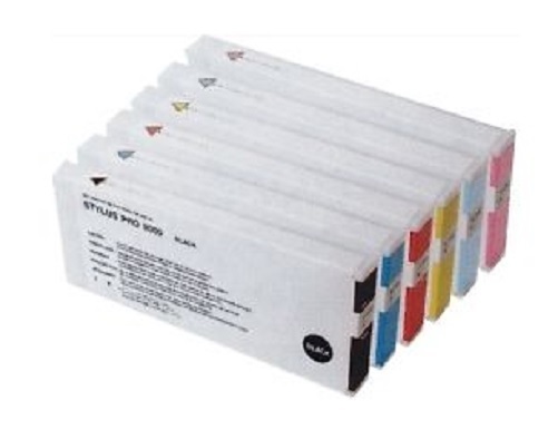 7 x Epson Stylus Pro Ink Cartridges 220ml Pigment Multicolor Cartridges