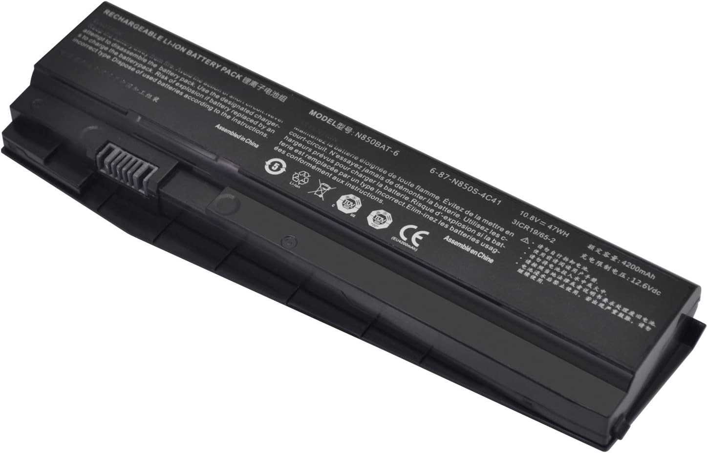 N850BAT 6 Battery for Clevo N850 N850HC N850HJ N850HJ1 N850HK1 N850HN N870HC