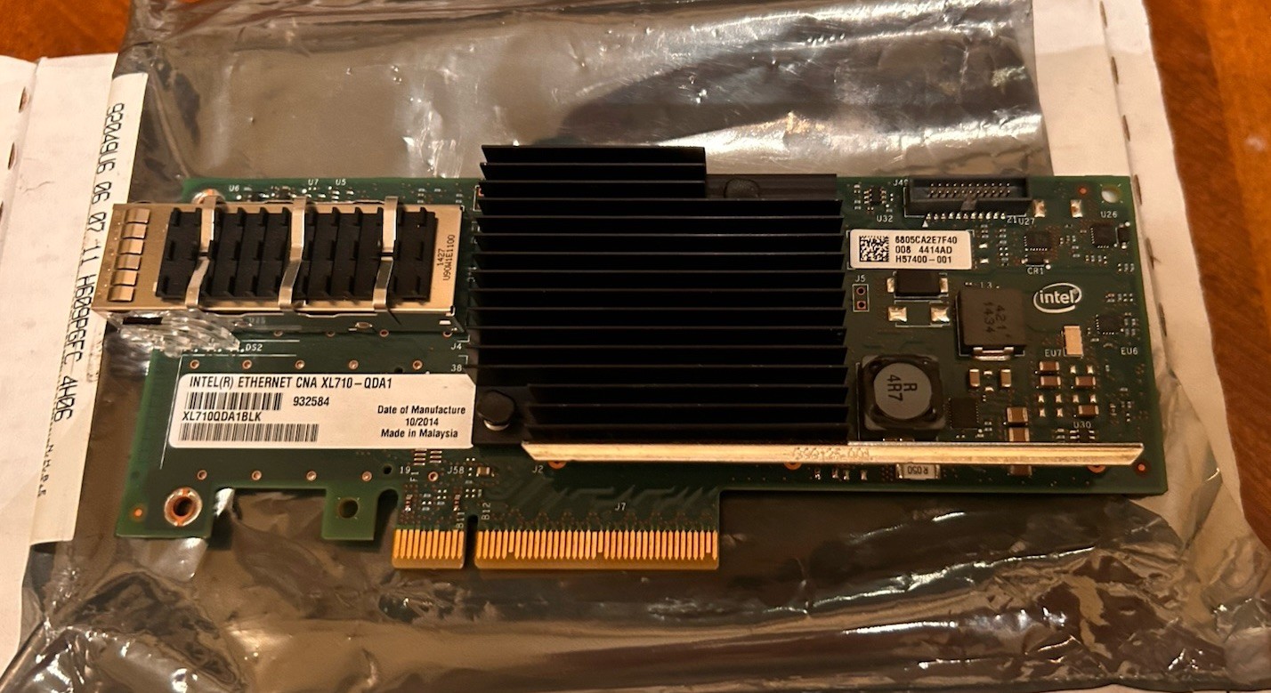 Intel XL710-QDA1 XL710QDA1BLK 40GbE QSFP+ PCIe x8 Network Adapter