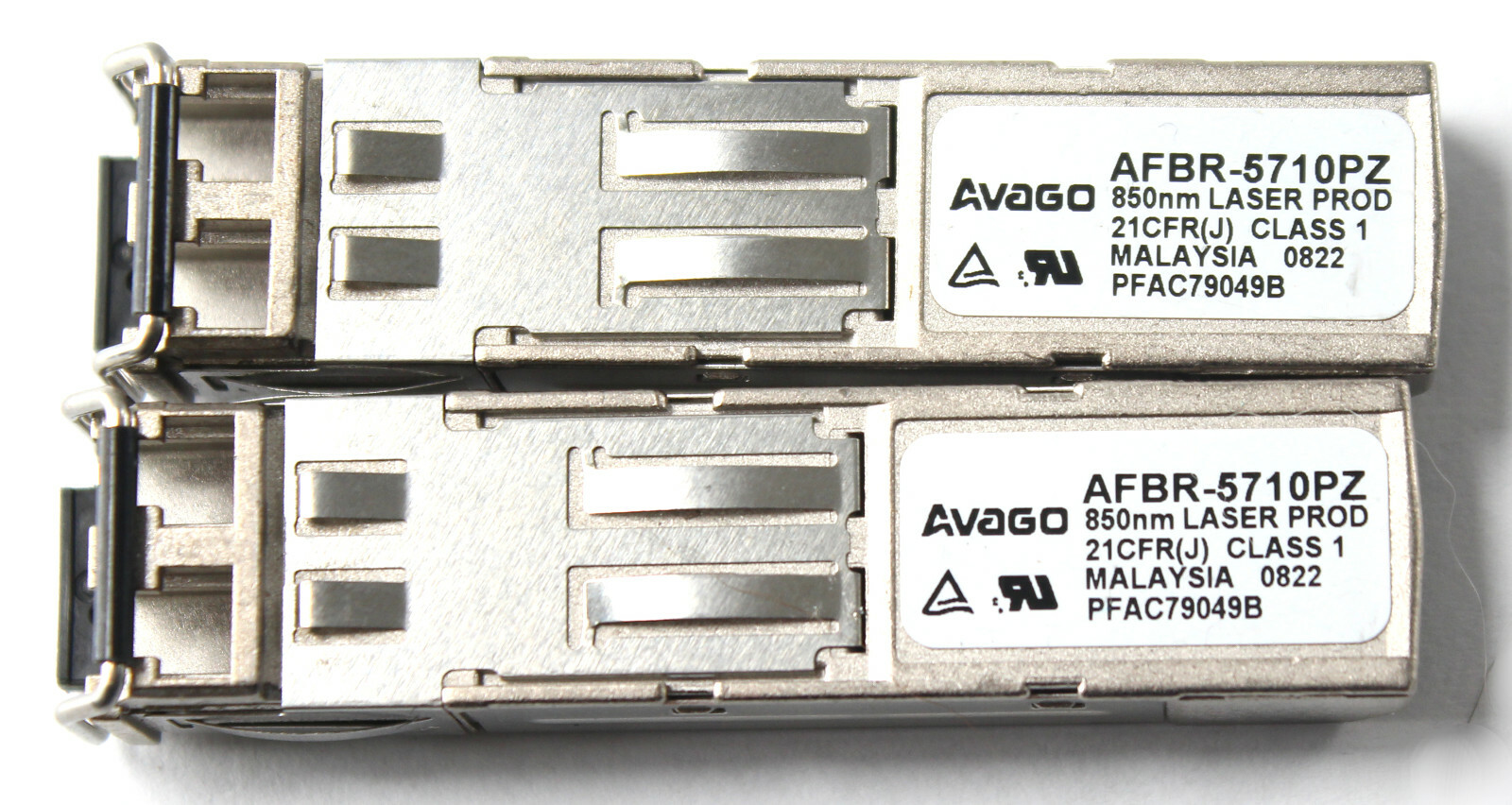 Lot of 2 Avago AFBR-5710PZ 1000BASE-SX FC 850nm 550m SFP Module