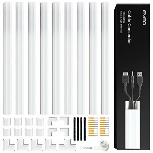 153 Cord Hider Cord Cover Wall Paintable Cable Concealer Wire Hiders For Tv 