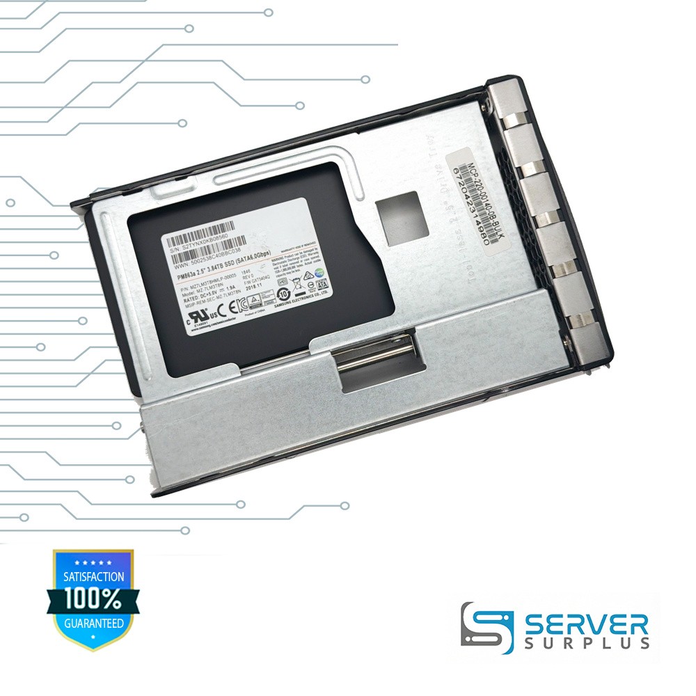 Samsung PM863a 3.84TB SATA 6Gb/s 2.5 in Enterprise SSD | MZ7LM3T8HMLP-00005