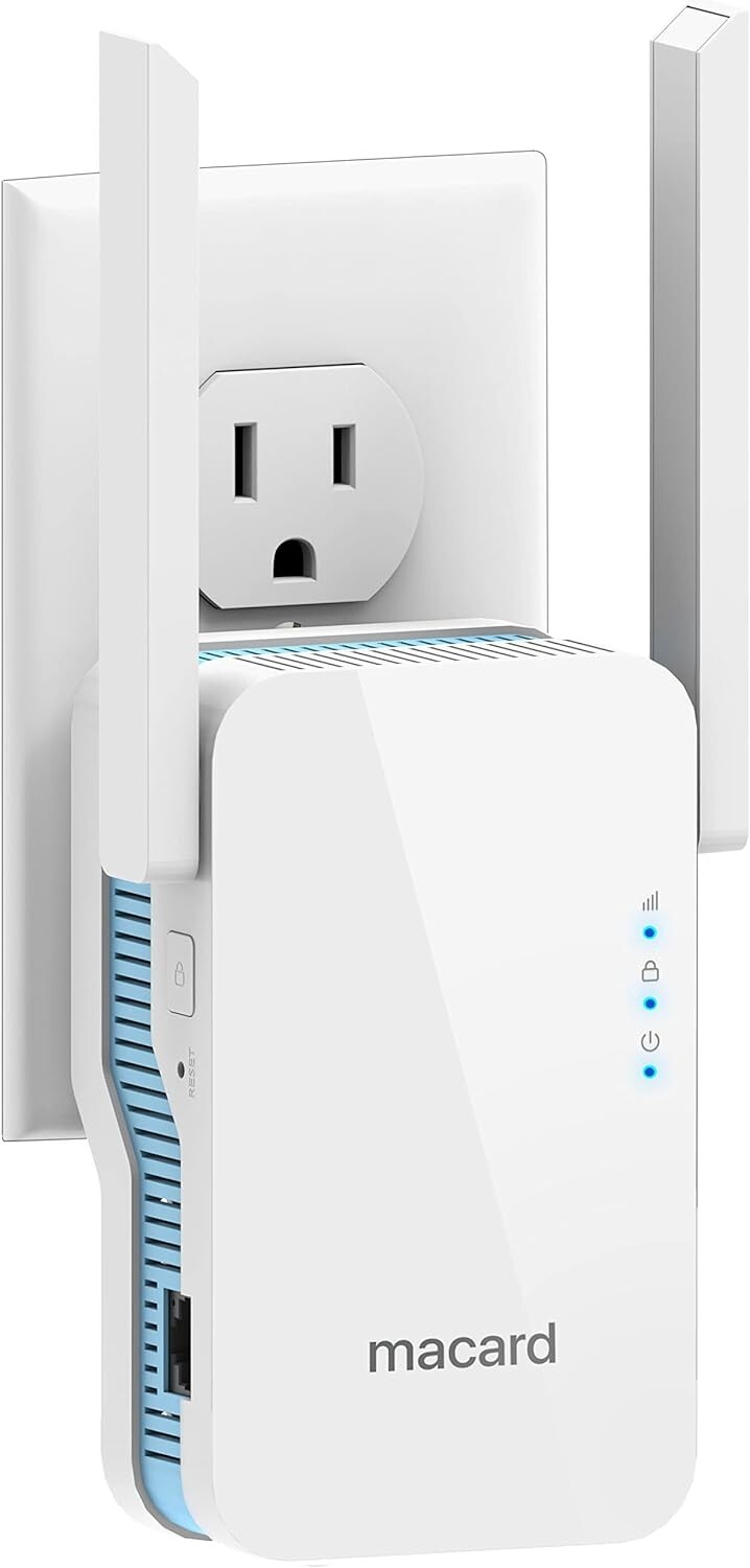 Macard wifi range extender Model RE1200 Dual Band 2.4GHz & 5GHz