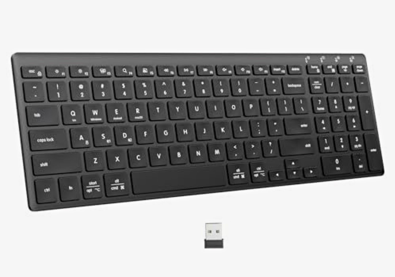 INFINMIND Wireless Ultra Slim Bluetooth Keyboard with Multi-Device Compatibility