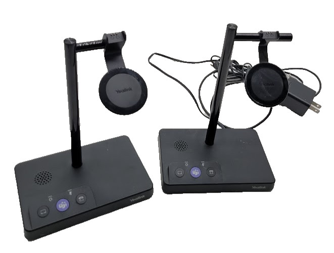 Lot of 2 Yealink WHB620 Dual Wireless Charging Workstation +  1x AC Adapter