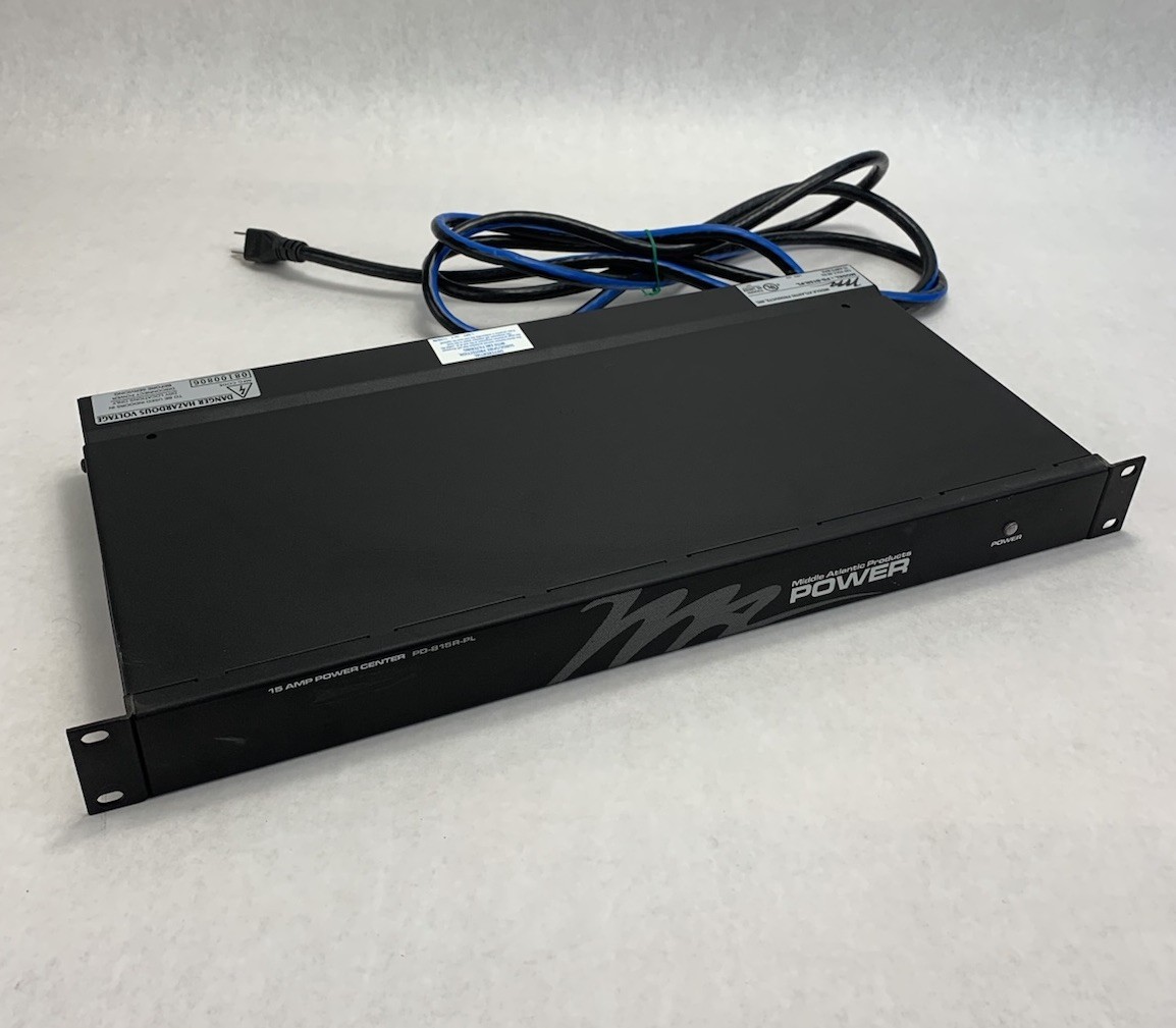 Middle Atlantic Products PD-815R-PL 120V-15A-60Hz 8-Port Rackmount Power Center