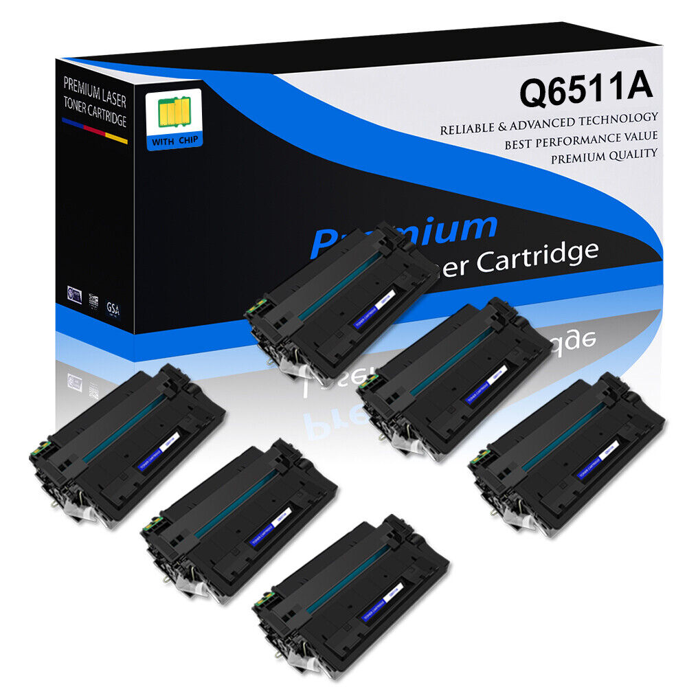 6PK Q6511A 11A High Yield Toner Compatible For HP LaserJet 2400 2410 2420 2430