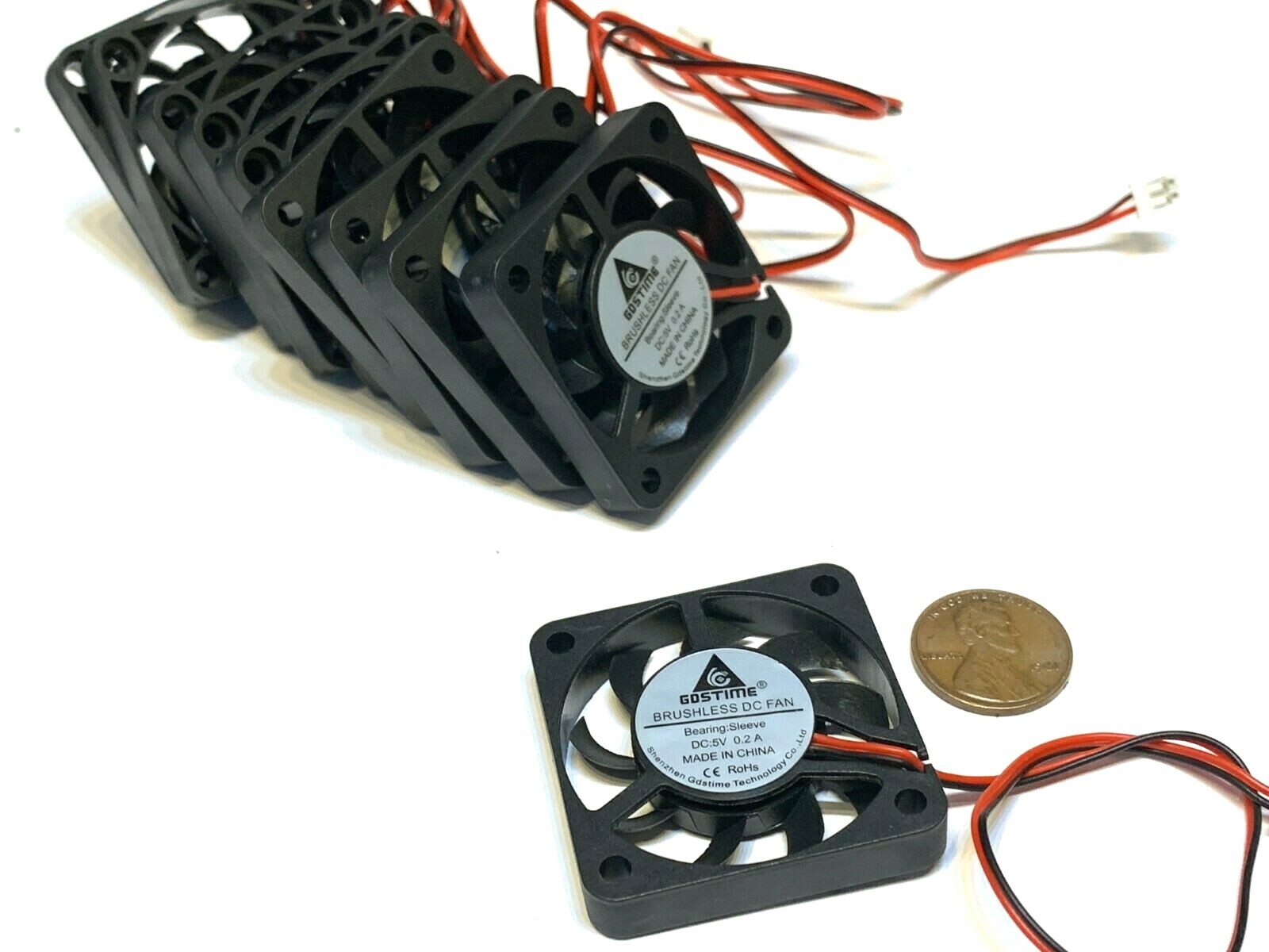 10 Pieces Fan 5v 4007 4cm mini slim small quiet 7mm gdstime 2pin heatsink A36