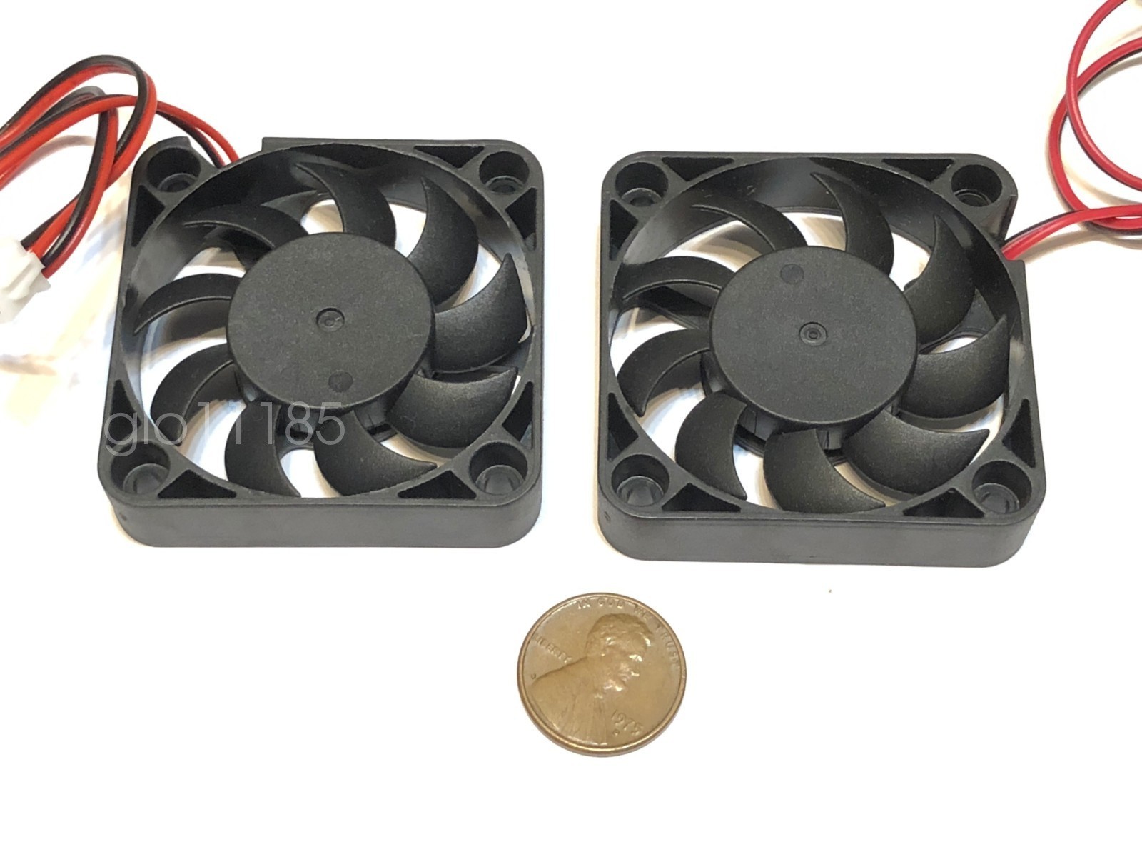2 Pieces 12V 5010 2 Pin Computer fan 50MM 5CM pc cooling cool Replacement