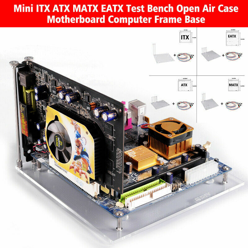 Mini ATX ITX MATX EATX Bench Open Air Case Motherboard Computer Frame Base Lot
