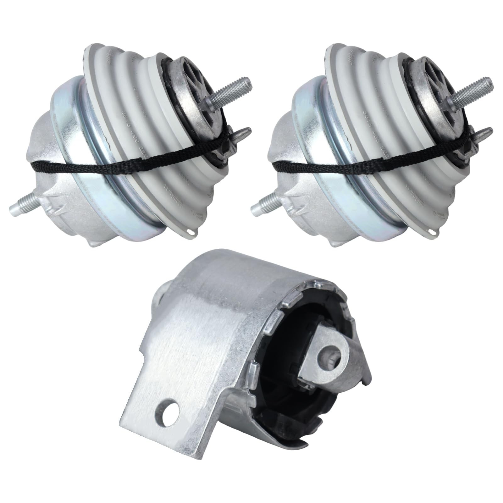 3Pcs Transmission Mount & Engine Motor Mounts Kit for Jaguar XF X250 3.0L 200...