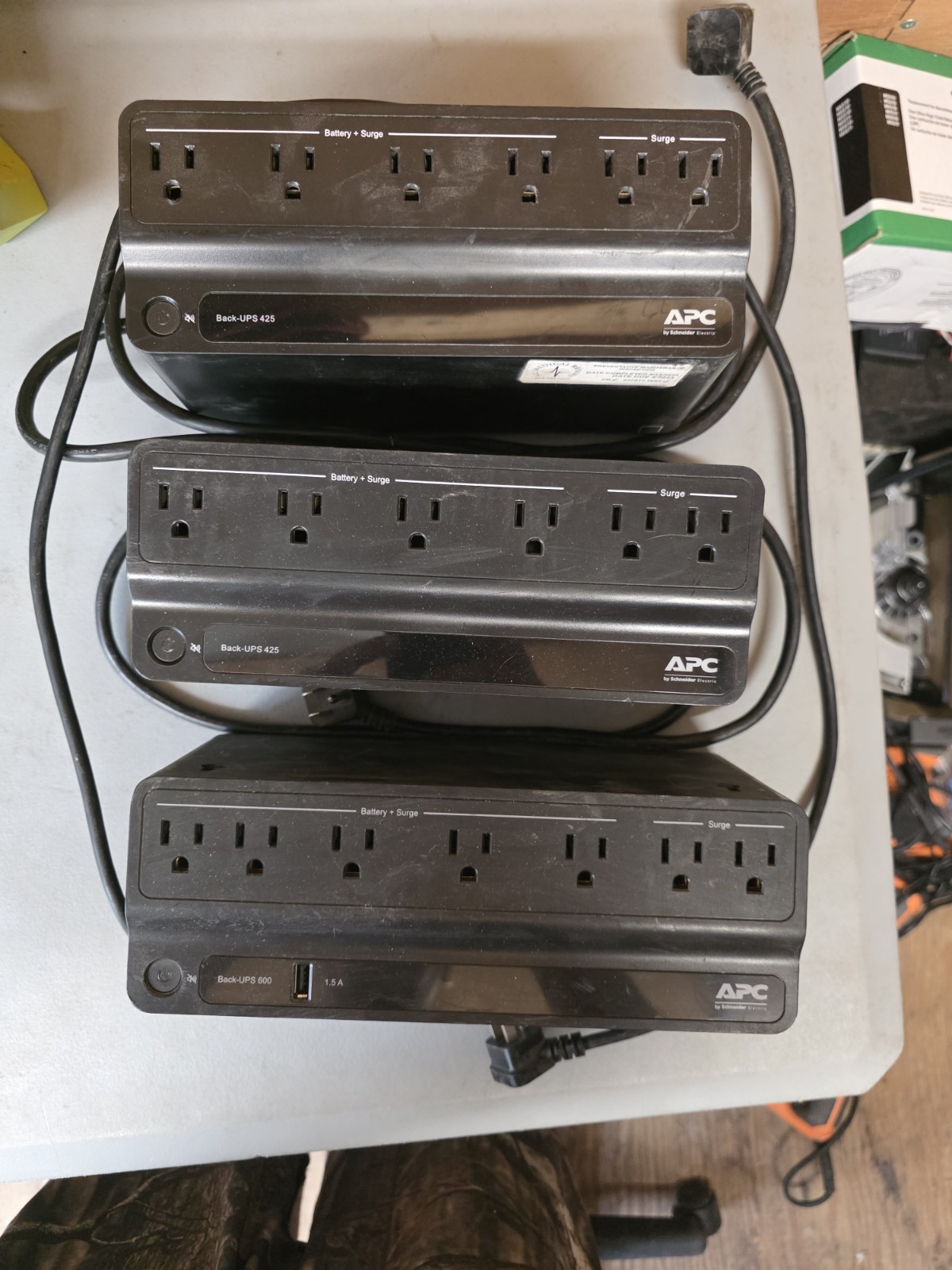 APC battery backup Apc Lot 3 For Parts Or Repair Non-Working 3 Included 