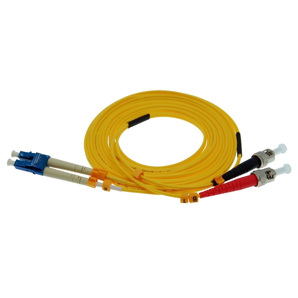3m 10ft LC-ST Fiber Optical Optic Cable 9/125 Duplex Singlemode Network Cord 