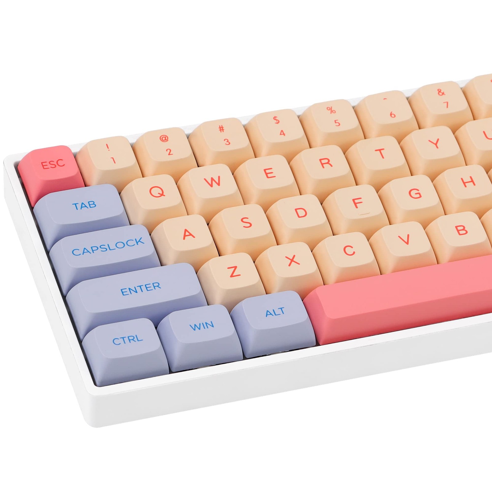 Fogruaden PBT Keycaps 132 Keys Marshmallow Keycaps Set, XDA Profile