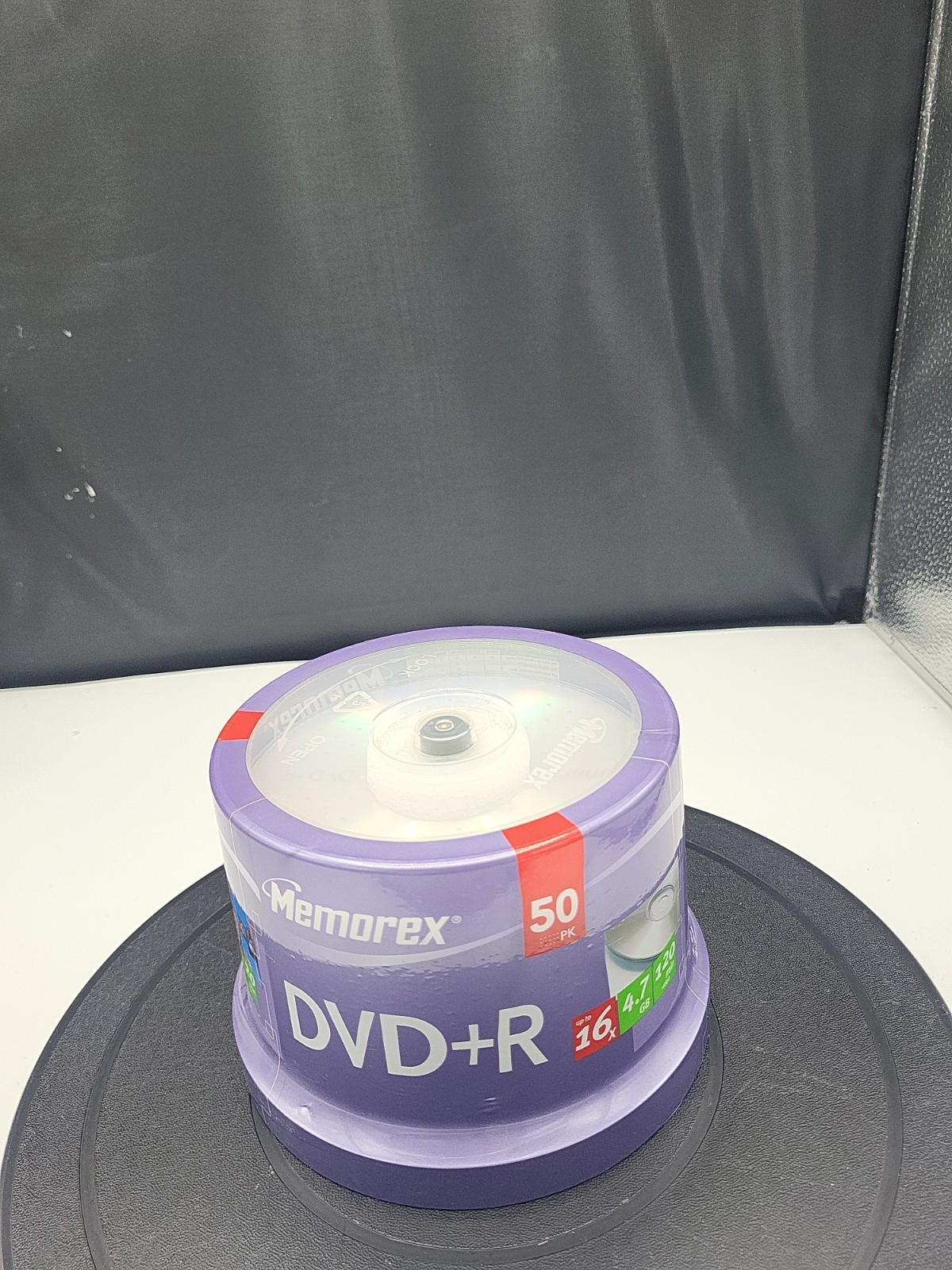 Memorex 50 Pack DVD+R 16X 4.7 GB 120 Minutes Spindle Blank Factory Sealed