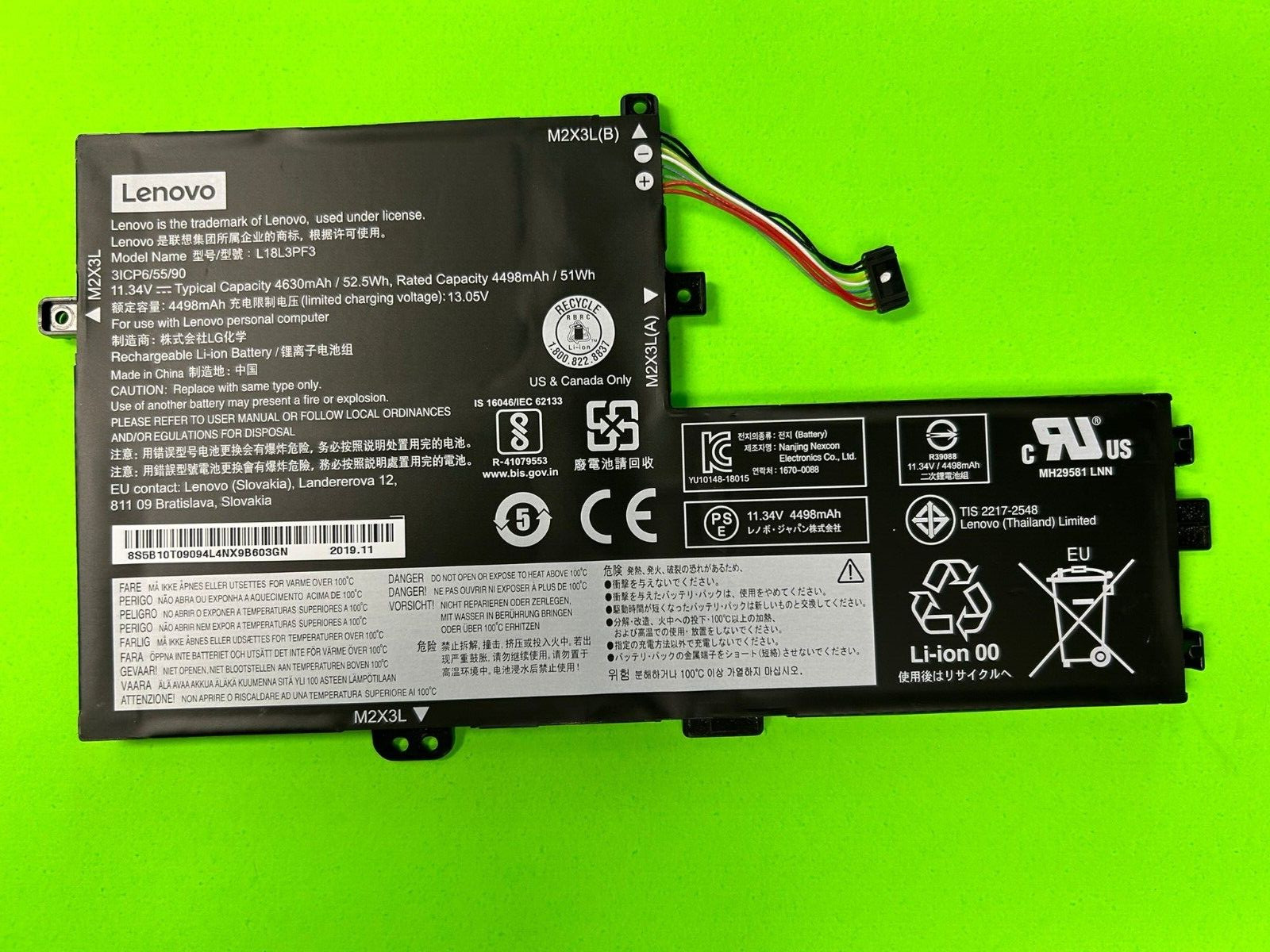 L18L3PF3 Battery Lenovo Ideapad S340-14 S340-15 L18L3PF2 L18M3PF6 L18C3PF7 HH