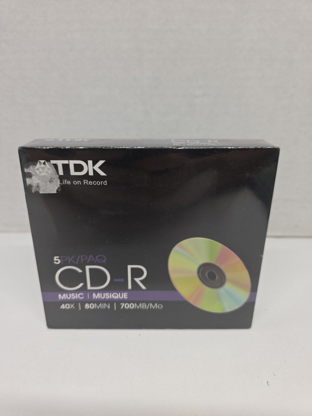 TDK 40X 80-Minute 700MB/Mo CD-R Discs (5-Pack) New In Package-Sealed
