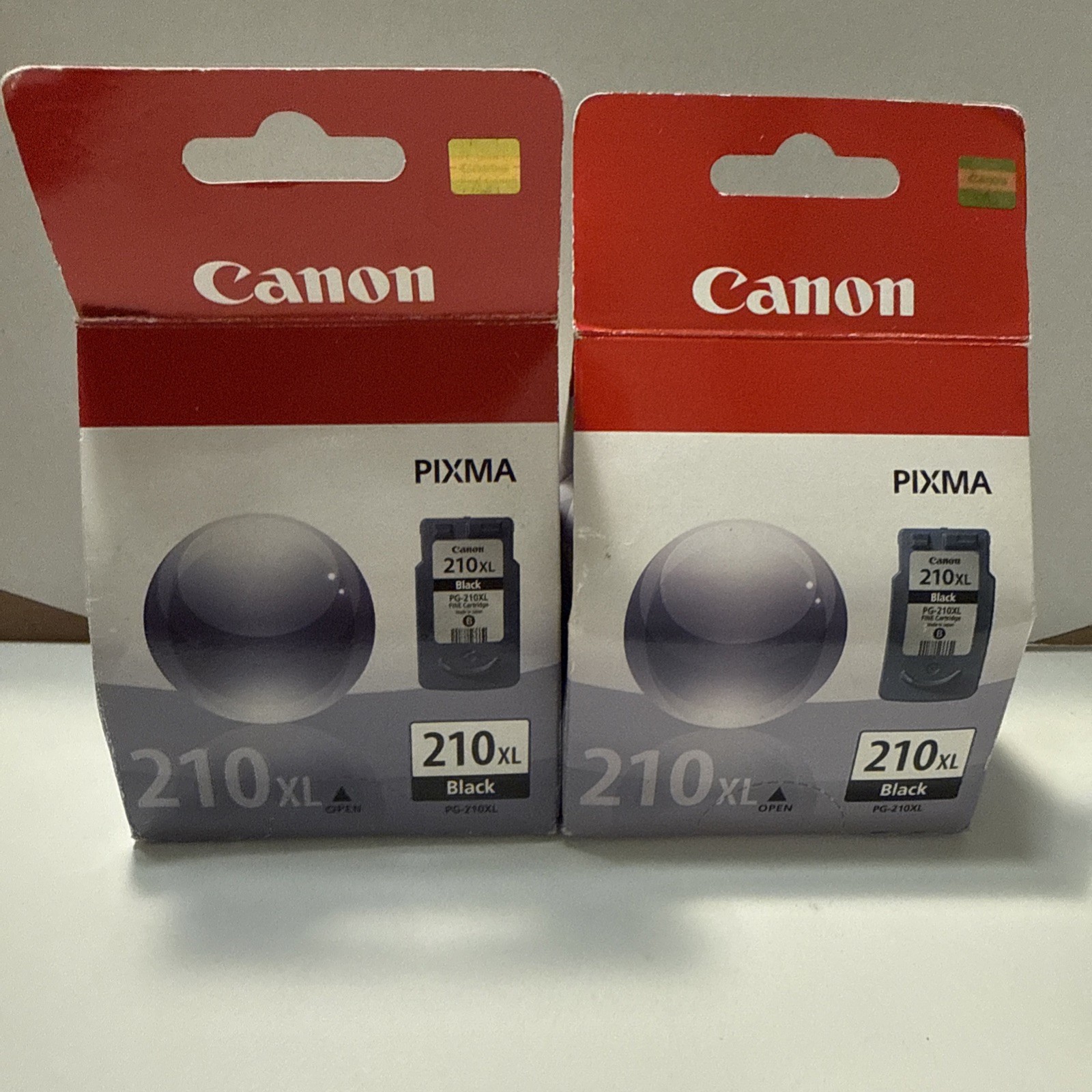 [New] 2 Genuine Canon OEM Printer Cartridges PG-210XL  Black Sealed in Boxes