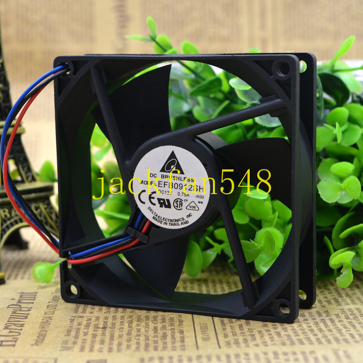2pcs Delta 9025 9CM 12V0.75A EFB0912SH 3pin