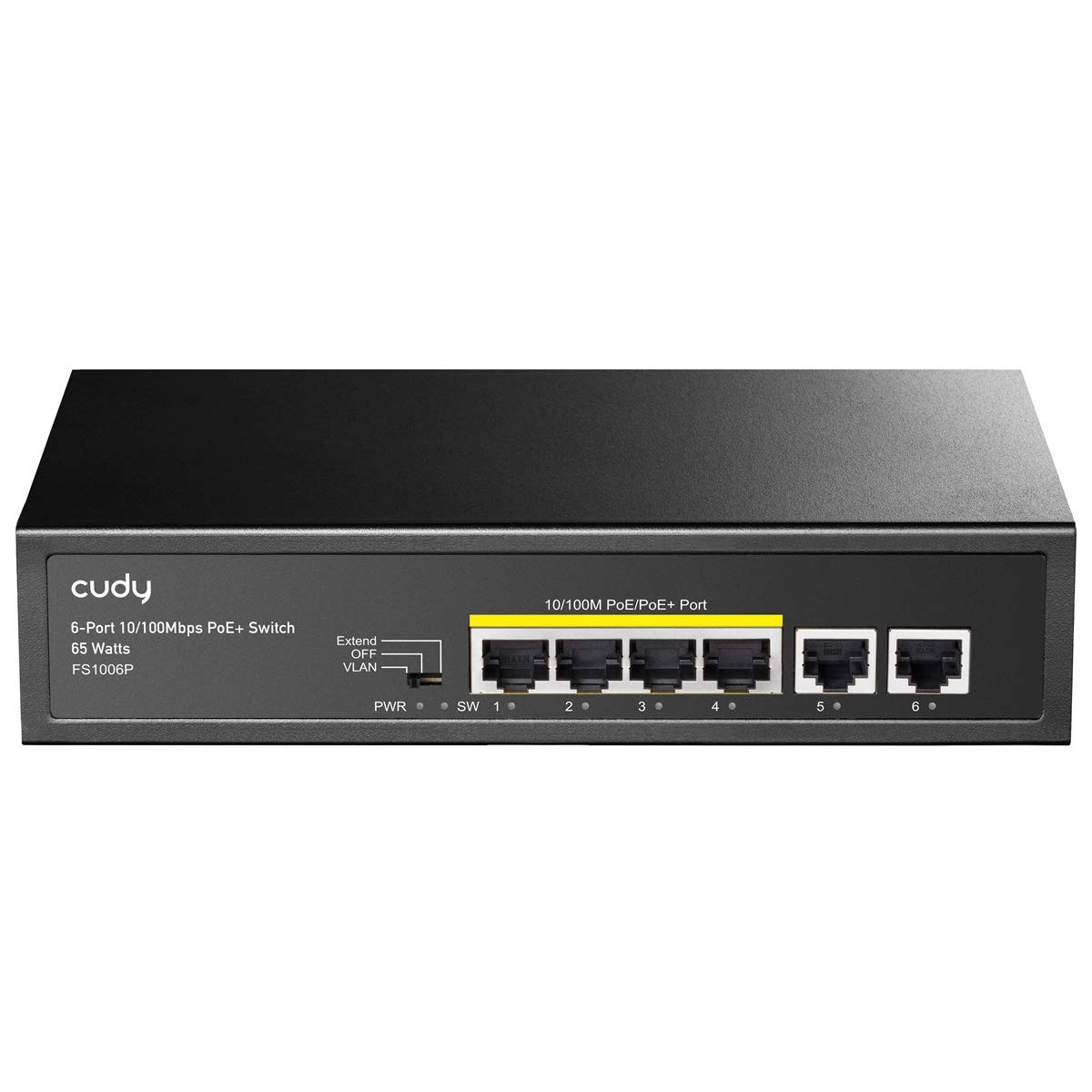 Cudy FS1006P 6-Port 10/100M PoE Switch 60W, 4 PoE Ports, Mode (Transmit Distance