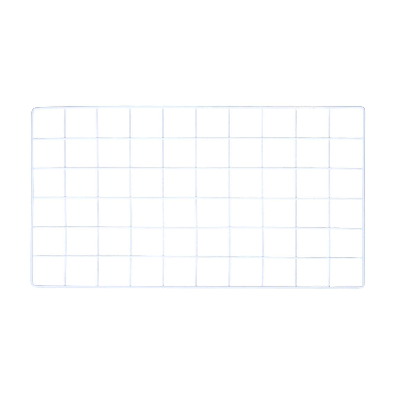 Iron Wire Grid Panel Board Photo Display Holder Hanging Frame White 20"x12"
