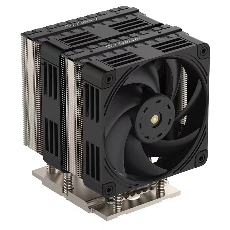 CPU 4U Cooler Support AMDSP3/SP6/TR4 4U-M99 6-tube dual fan dual tower 450w