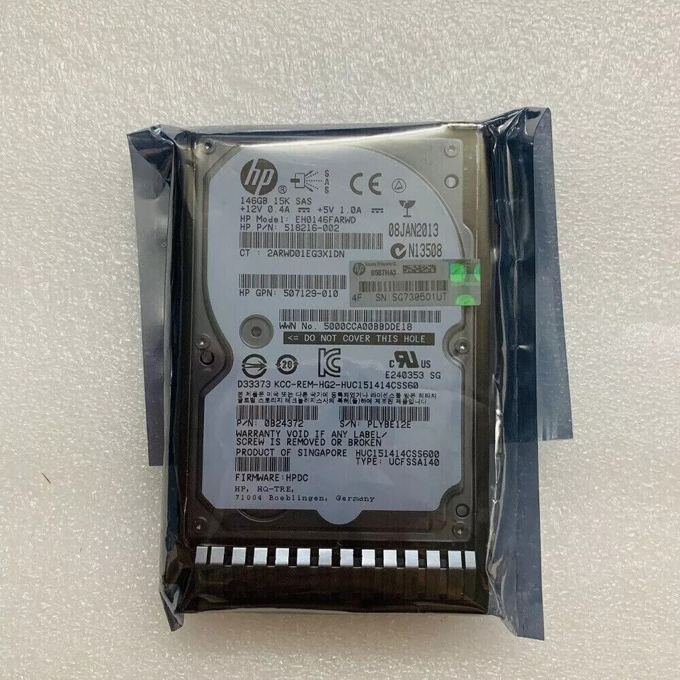 New HP 15K 146GB 6G 2.5 SAS Server EH0146 FARWD 518216-002 512744-001 Hard Drive