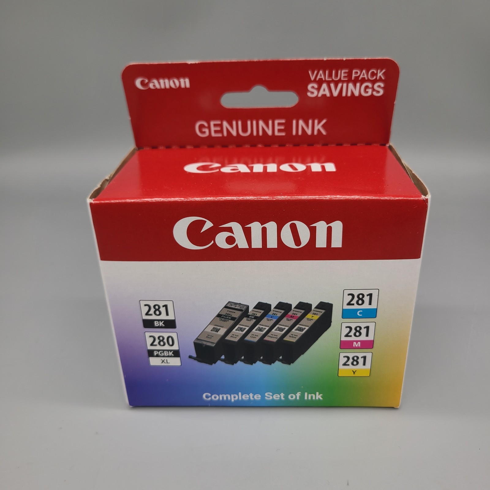 Genuine Canon PGI-280 XL & CLI-281 Standard B/C/M/Y Ink Cartridges 5 PACK NEW